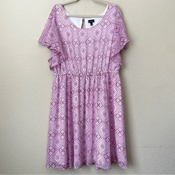 Torrid 2X Mini Chiffon Printed Skater Dress - Picture 2 of 13